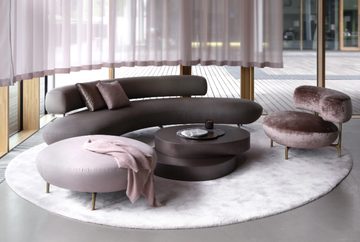 ELLA LIVING - Fabric footstool by Piet Boon - view 3